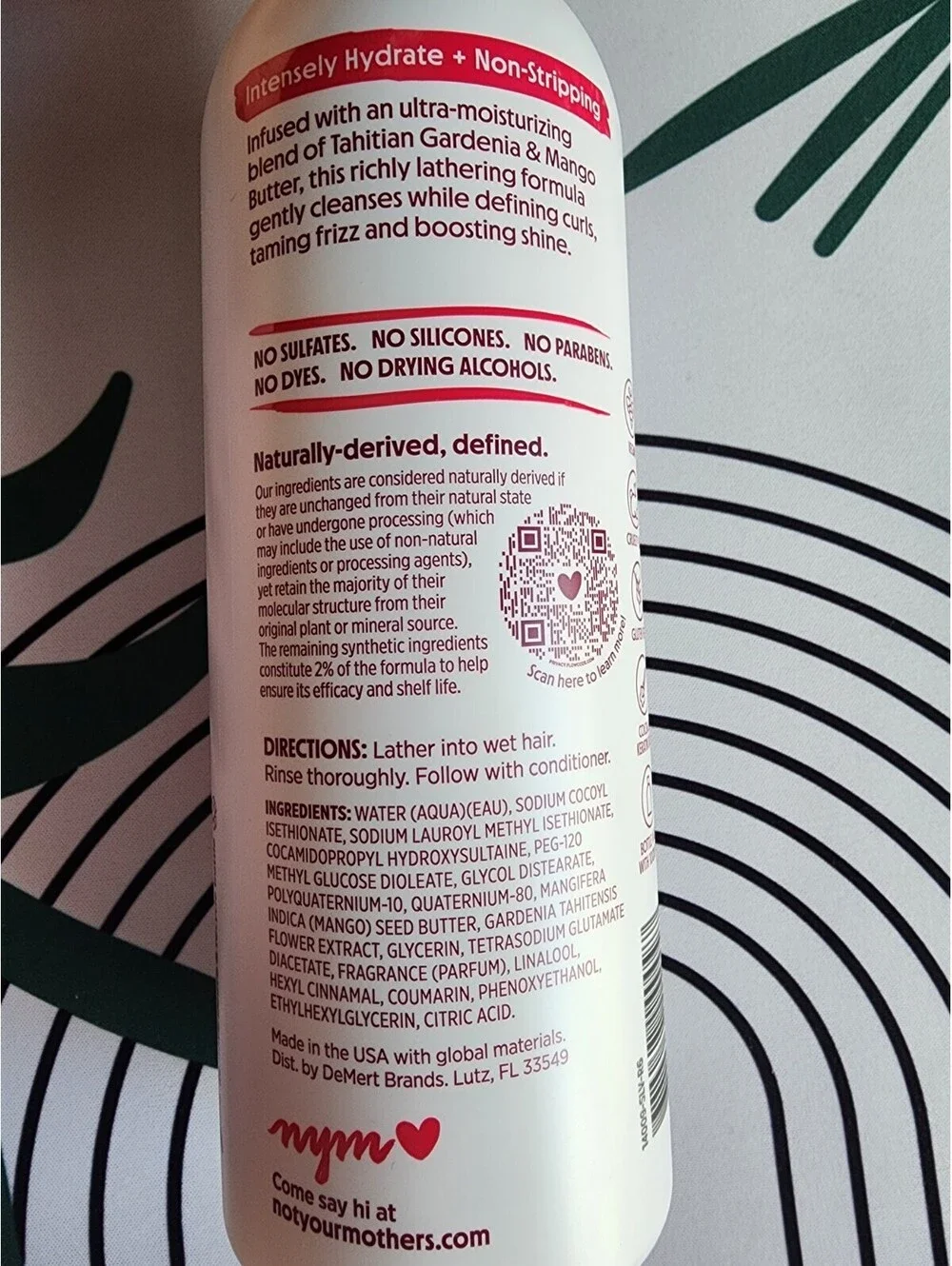 Not Your Mother's Naturals Curl Defining Shampoo Tahitian Gardenia 15.2 Oz